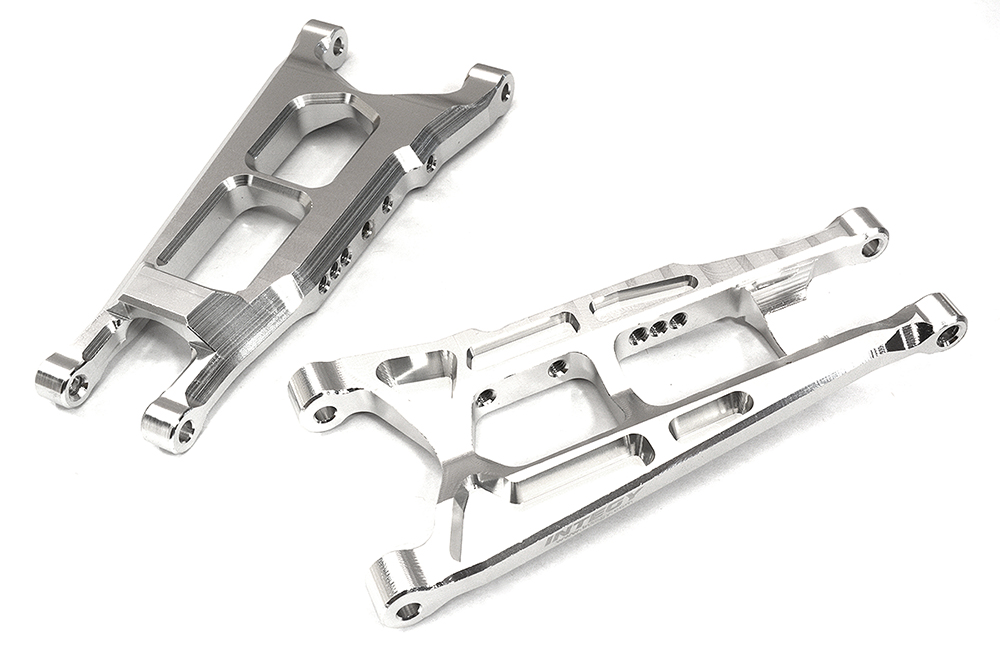 C32571SILVER Billet Machined Aluminum Lower Suspension Arms for Traxxas 1/10 Hoss 4X4 3655R - Image 1
