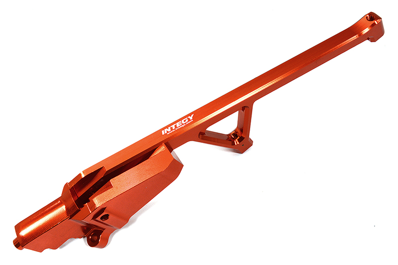 C32575RED Billet Machined Rear Chassis Brace for Traxxas 1/8 Sledge 4WD - Red 9521 - Image 1