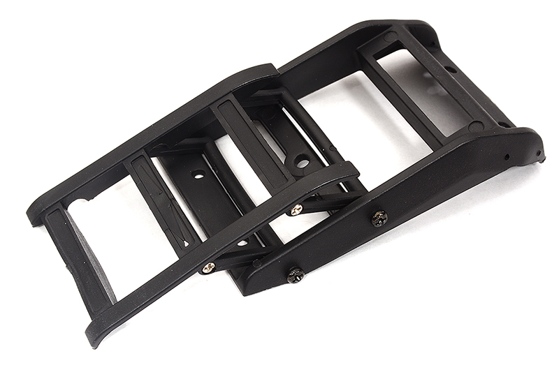 C32599BLACK Realistic 1/10 Model Scale Side Mount Roof Ladder for Off-Road Trail Crawler - Image 1