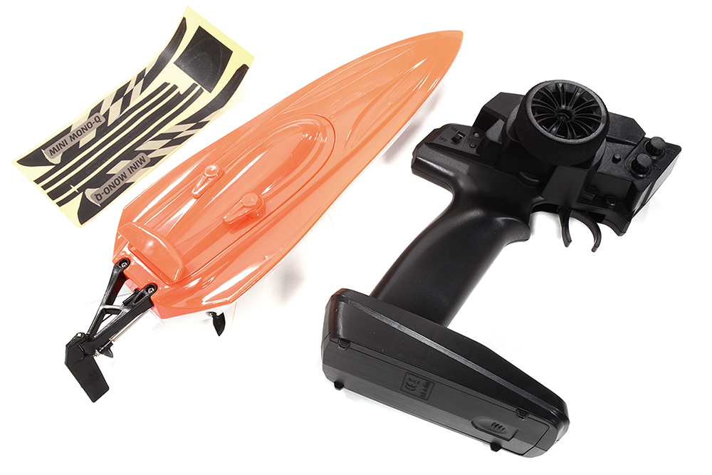 C32627RED Mini Mono-Q Speed Boat 303mm w/ Motor, ESC and Controller ARTR Kit - Red - Image 1