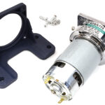 60GA775 DC Motor w/ Gear Reduction Gearbox & Motor Mount 12v400