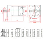 60GA775 DC Motor w/ Gear Reduction Gearbox & Motor Mount 12v400 - Image 2