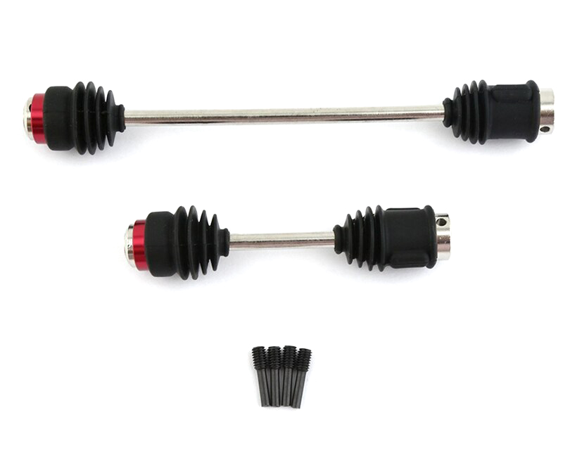 C32713BLACK Alloy Machined Center Drive Shafts w Dust Boots for E-Maxx 3905 5650 - Image 1
