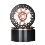 2.2 Size Alloy Machined 10 Spoke Wheels (2) 118g Each for 1/10 Scale Crawler