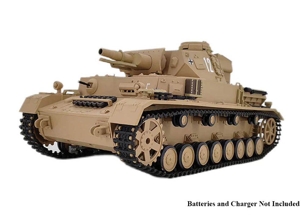C32755 1/16 Scale German Panzer IV F-1 RC Tank, Realistic Remote Control Model - Image 1