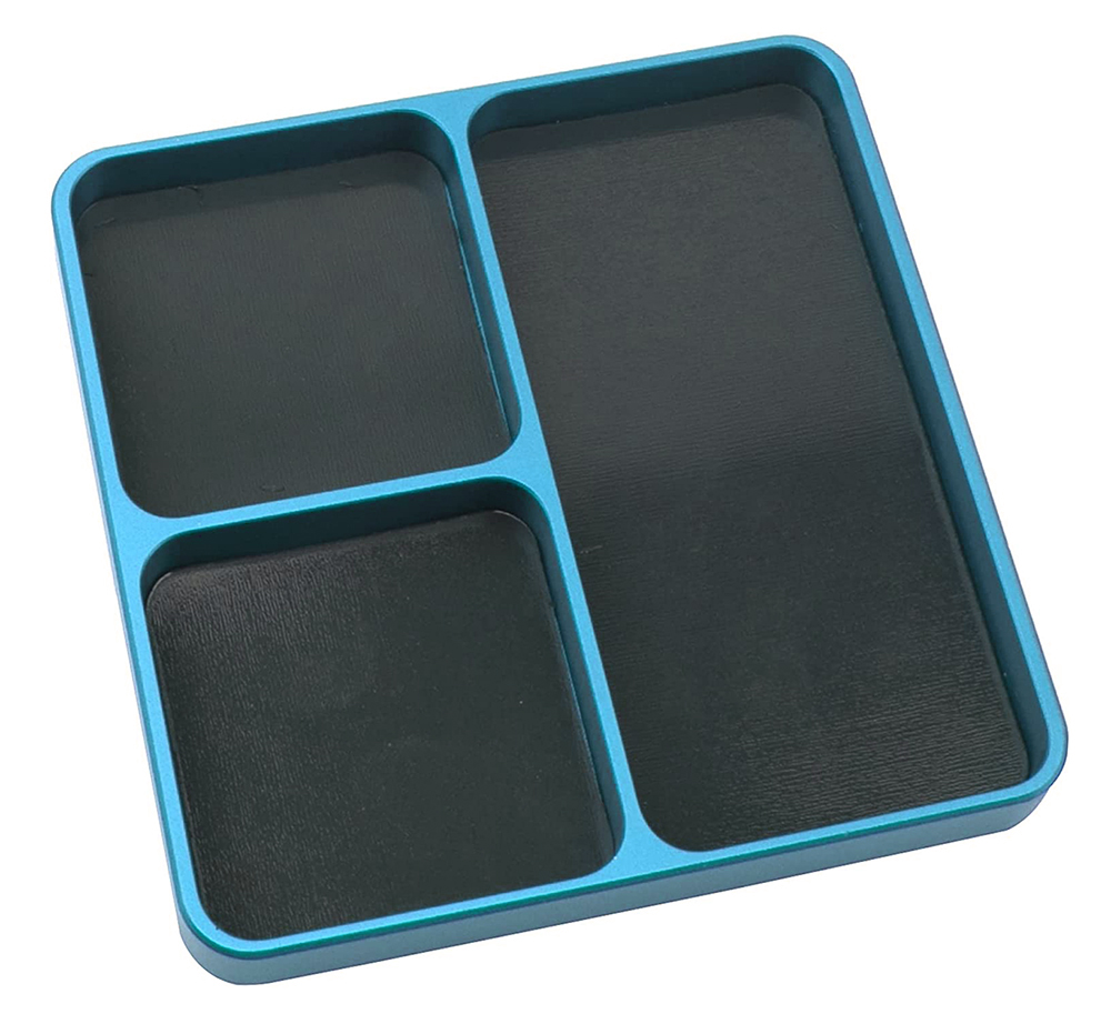 C32795LIGHTBLUE Magnetic Hardware Storage Tray Organizer Workstation 99x98x11mm - Image 1