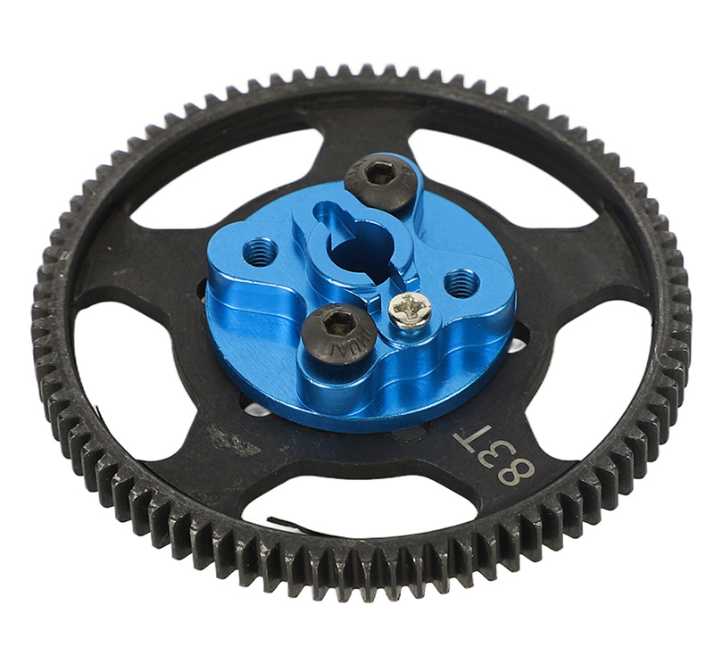 C32852 HD Steel 83T Gear with Alloy Spur Gear Mount for Tamiya CC-02 Silver - Image 1