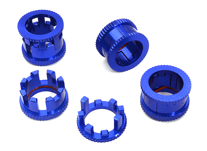 C32931BLUE 4-Step 13-19mm Adj Spring Spacers for 1/10 Granite 4X4 3S AR330449 AR330517 - Image 1