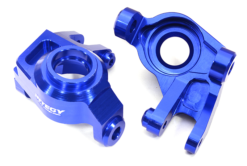 C32952BLUE Billet Machined Steering Knuckles for Axial 1/6 SCX6 Jeep JLU Wrangler 252004 - Image 1