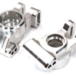 Silver Billet Machined Rear Hub Carriers for Traxxas 1/8 Scale Sledge 4WD 9552