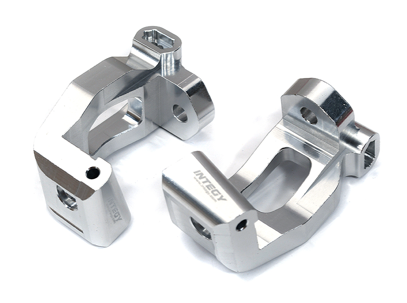 C32959SILVER Billet Machined Caster Blocks for Traxxas 1/8 Sledge 4WD 9532 - Image 1
