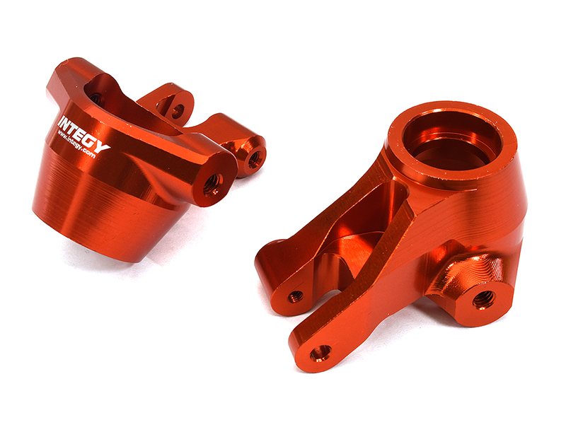 C32960RED Billet Machined Steering Knuckles for Traxxas 1/8 Sledge 4WD 9537 - Image 1