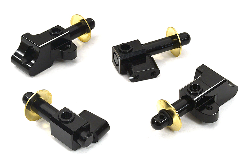 C32964BLACK Machined F&R Body Mounts & Posts for Arrma 1/8 Notorious 6S BLX V5 AR320365 - Image 1