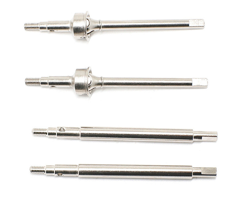 C33021SILVER Black Front & Rear Drive Shafts for Traxxas 1/18 Scale TRX-4M Crawler 9729 9730 - Image 1