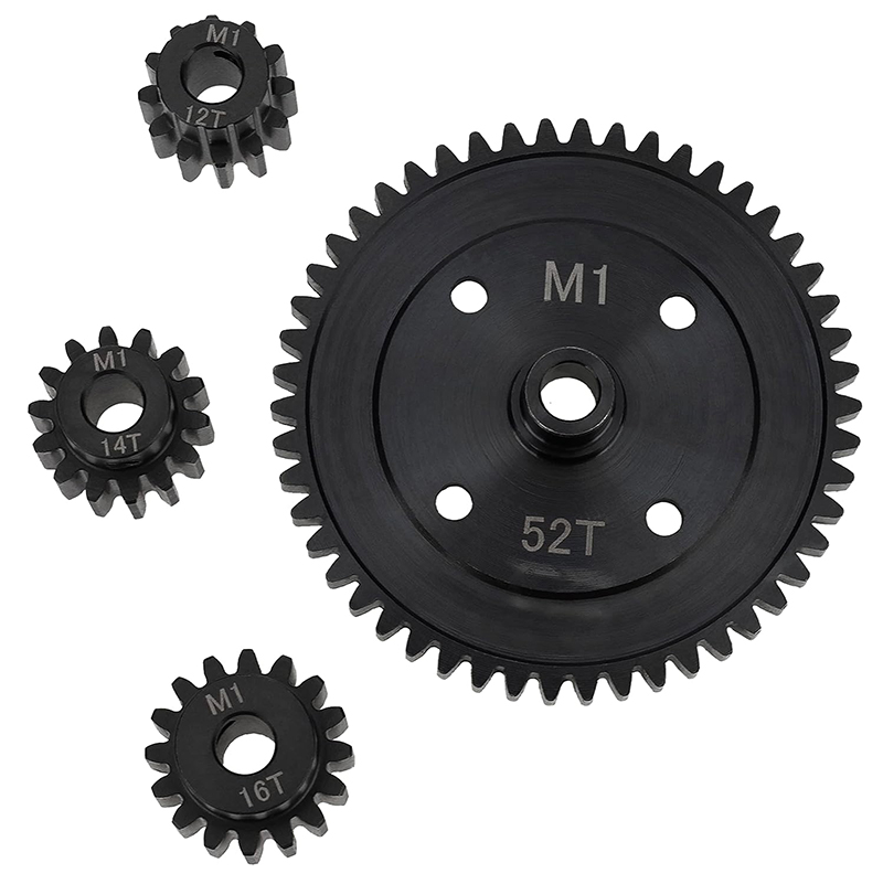C33160 HD Steel 12+14+16+52T Gear Set M1 Pitch for Arrma 1/8 Scale - Image 1