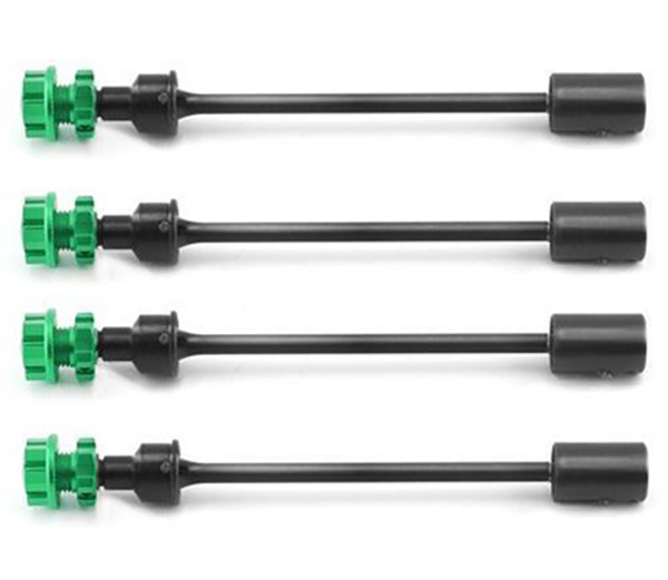 C33221GREEN Machined Universal Drive Shafts w/ Hex Hubs for Traxxas 1/10 E-Revo 2.0 8650 - Image 1