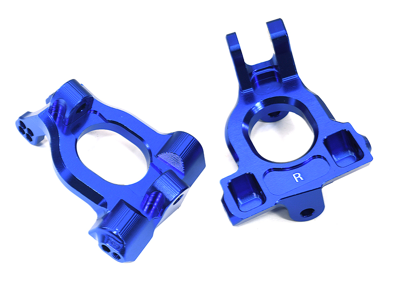 C33295BLUE Billet Machined Caster Blocks for Arrma 1/10 Kraton 4X4 4S V2 BLX ARAC5046 - Image 1