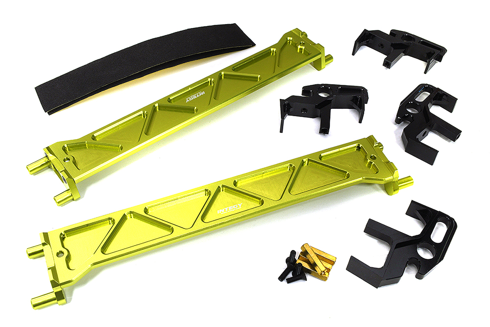 C33303GREEN Billet Machined Battery Hold-Downs & Mounts Kit for Traxxas XRT 7819 - Image 1