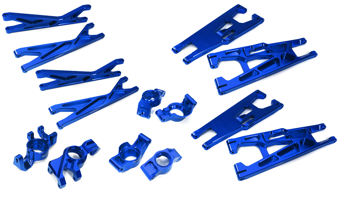 C33315BLUE Billet Machined Suspension Conversion Kit for Traxxas XRT - Image 1