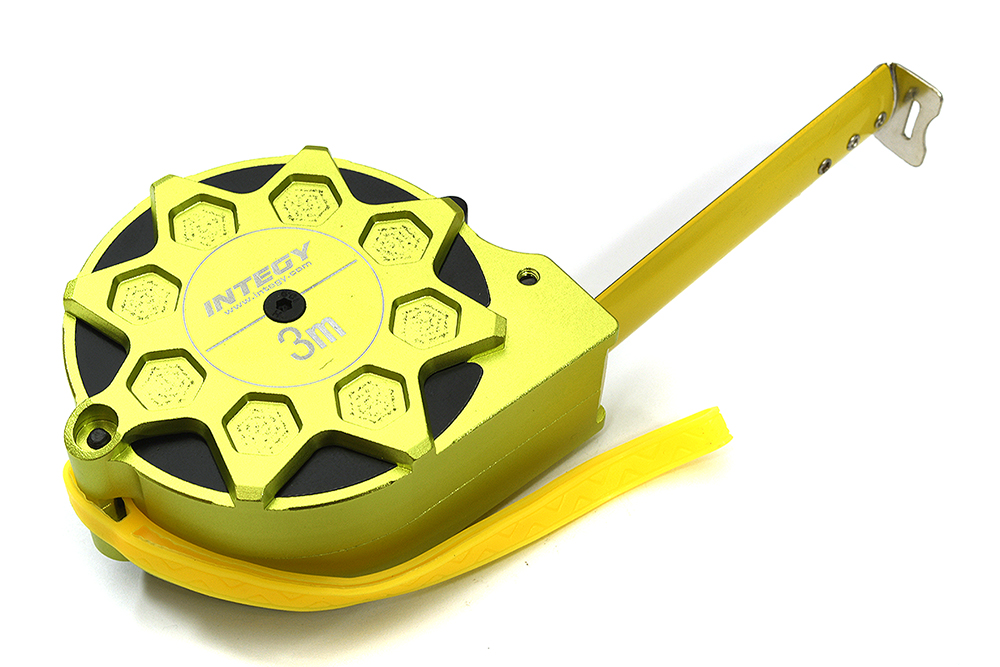 C33345GREEN 3 Meter Tape Measure by Integy - Alloy Machined Case 9ft Metric & Inch - Image 1