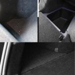Black Rear Storage Box w/ Cover for 5-Seater Half Carpet Tesla 20-21 Model Y - Image 3