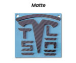 Matte Real Carbon Logo Emblem for Tesla Model 3/Y - Image 2