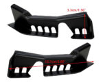 Black ABS Front Hood Upper Drainage Vent Covers for Tesla Model Y - Image 2