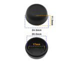 Black Nylon Windshield Wiper Arm Nut Cover Cap for Tesla Model 3/Y - Image 2