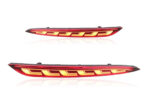 Black Housing Full LED Rear Bumper Fog Reflex Lamp for Tesla 17-23 Model 3 - Image 2