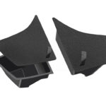 Black Left and Right Rear Trunk Storage Box w/ Cover for Tesla 24 Model 3