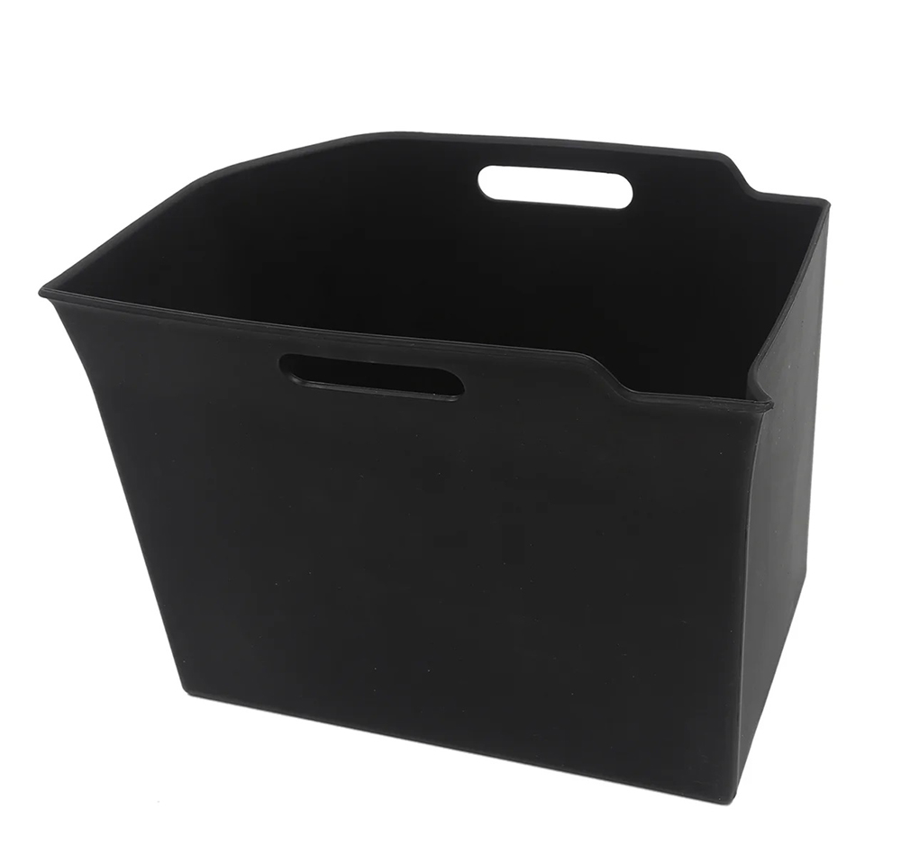 C33492 Black Silicone Rear Trunk Lower Left Storage Box for Tesla 22-24 Model X - Image 1