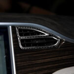 Carbon Fiber Pattern Air Vent Outlet Trim Decals for Tesla Model X - Image 3