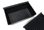 Black ABS Under-Seat Storage Tray w/ Cover for Tesla 20-24 Model Y - Image 2