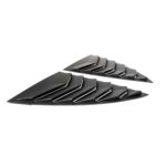 Matte Carbon ABS Rear Side Window Shades Blinds Covers for Tesla 20-24 Model Y - Image 2