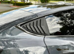 Matte Carbon ABS Rear Side Window Shades Blinds Covers for Tesla 20-24 Model Y - Image 3
