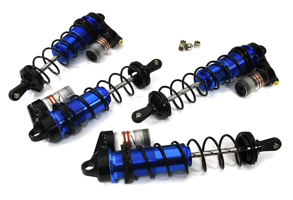 C33573BLUE Piggyback Shocks for 1/8 Outcast & Kraton 6S BLX 118m, 134mm ARA330621 ARA330622 - Image 1