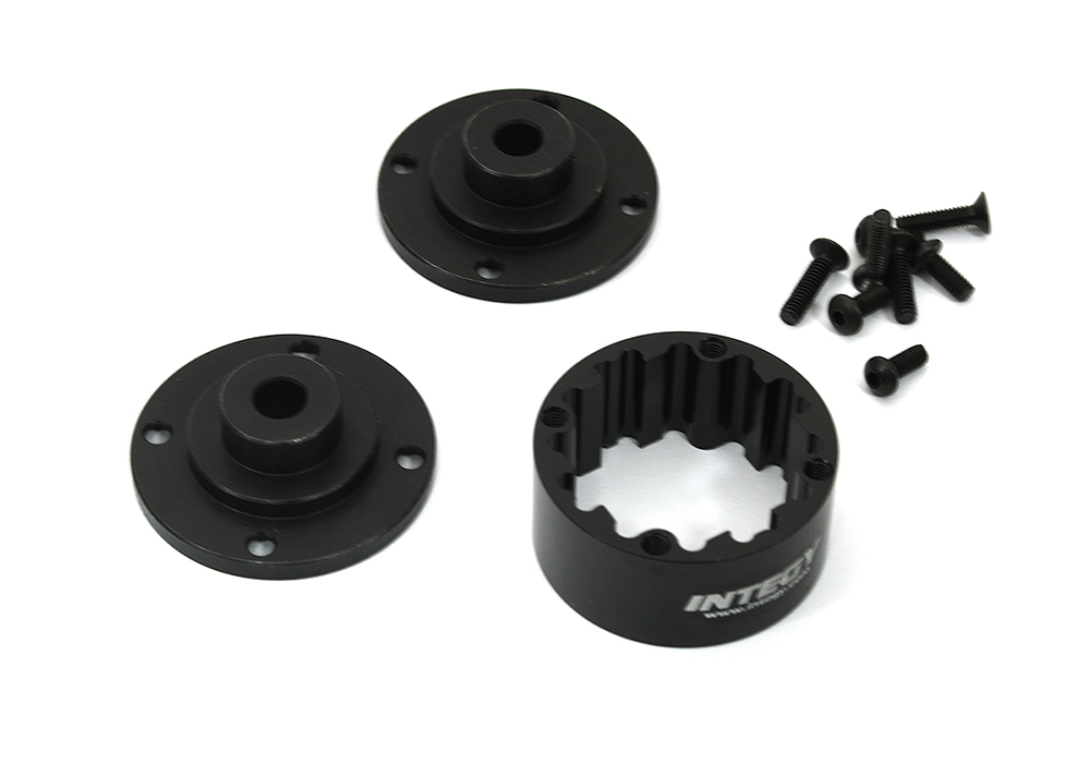 C33583BLACK Billet Machined Center Differential Case for Losi 1/10 Lasernut U4 Rock Racer - Image 1