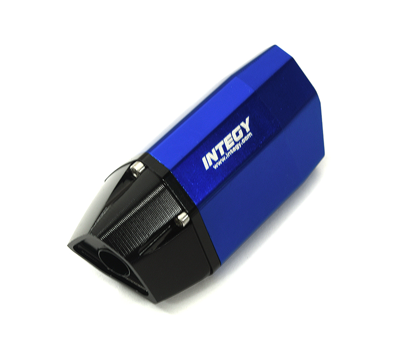 C33596BLUE Realistic Exhaust Pipe for Losi 1/4 Promoto-MX Motorcycle - Image 1