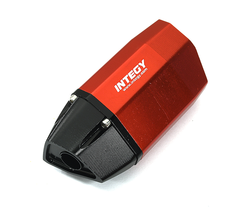 C33596RED Realistic Exhaust Pipe for Losi 1/4 Promoto-MX Motorcycle - Image 1