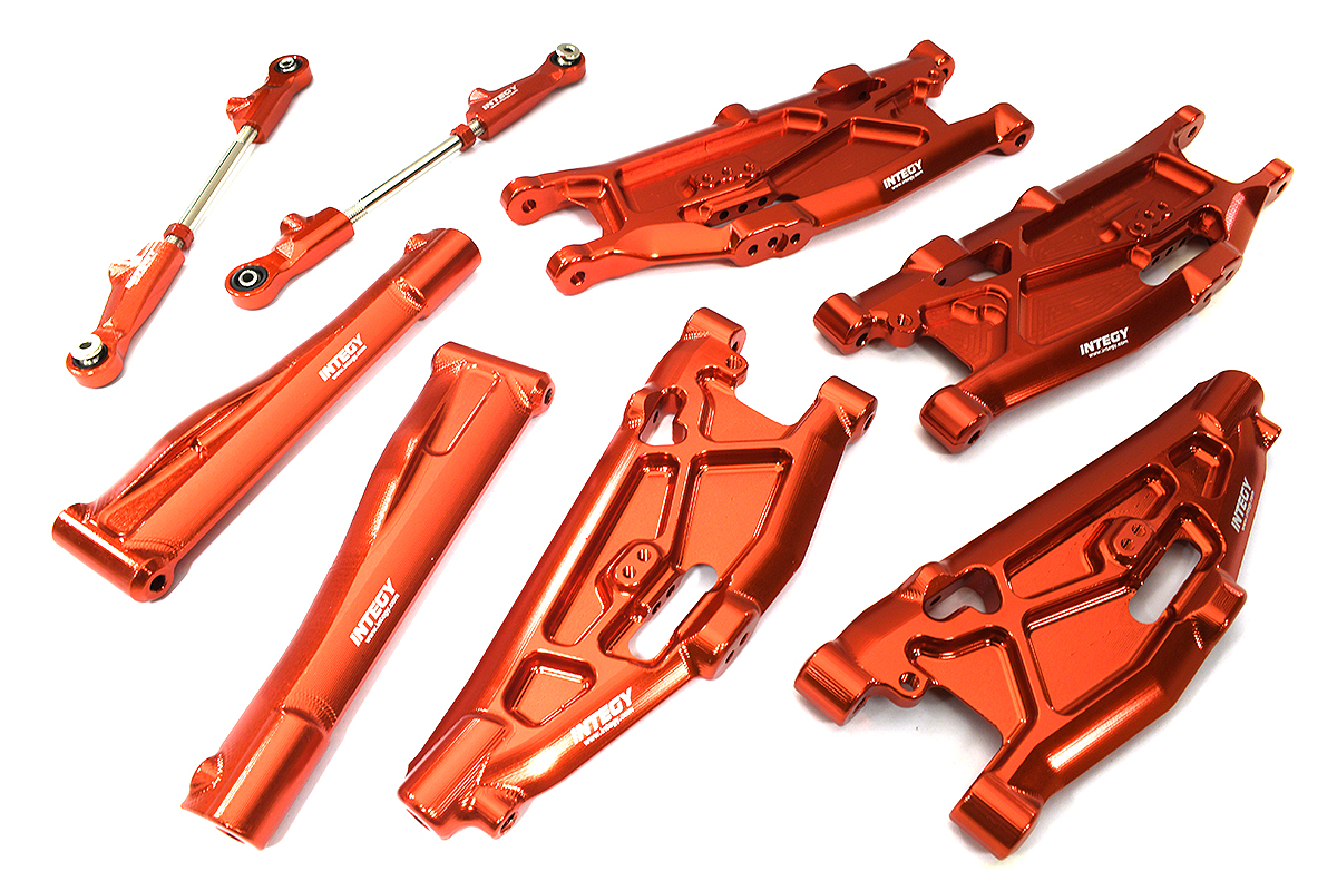 C33611RED Billet Machined Suspension Conversion Kit for Arrma 1/8 Kraton 6S BLX V5 - Image 1