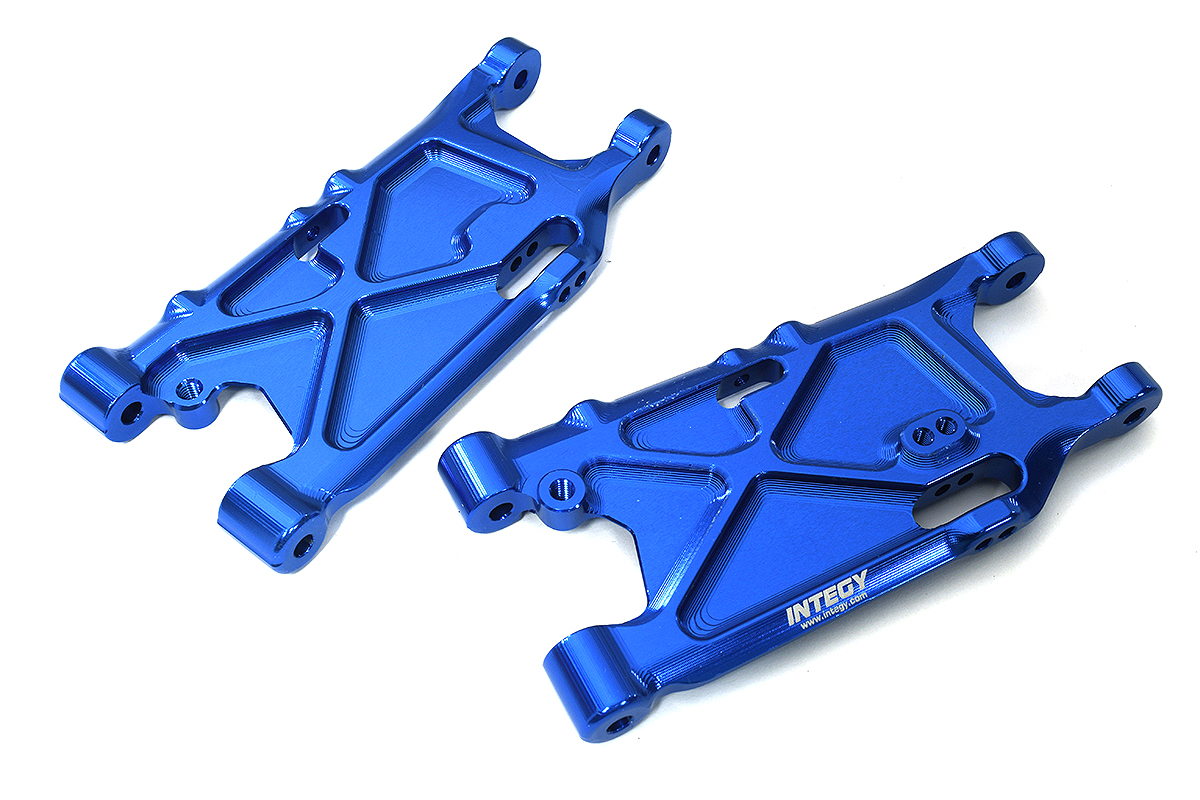 C33615BLUE Machined Rear Lower Suspension Arms for Arrma 1/7 Limitless All-Road AR330192 - Image 1