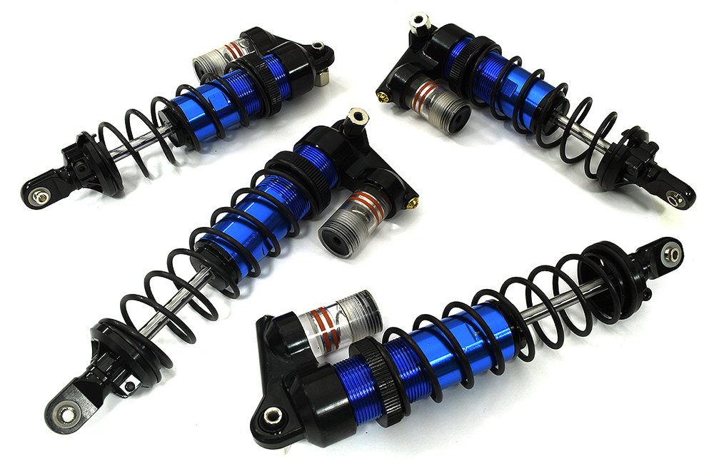 C33626BLUE Billet Machined Shocks (4) for Traxxas 9660 1/8 Sledge 9660 9661 - Image 1