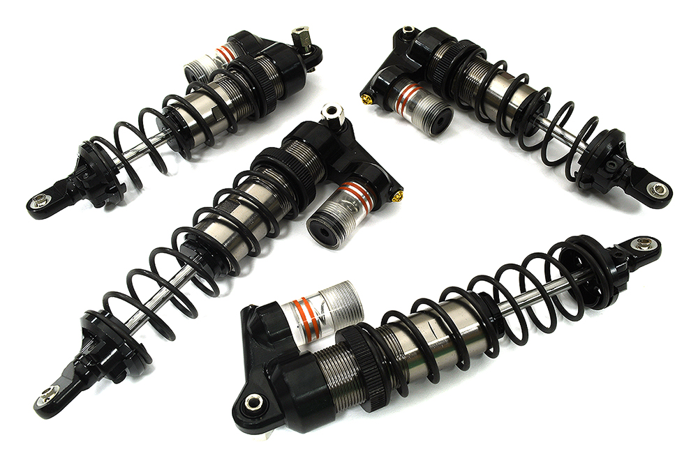 C33626GREY Billet Machined Shocks (4) for Traxxas 9660 1/8 Sledge 9660 9661 - Image 1