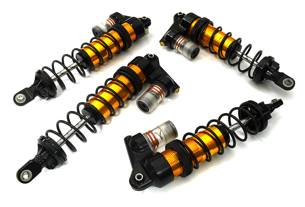 C33626ORANGE Billet Machined Shocks (4) for Traxxas 9660 1/8 Sledge 9660 9661 - Image 1