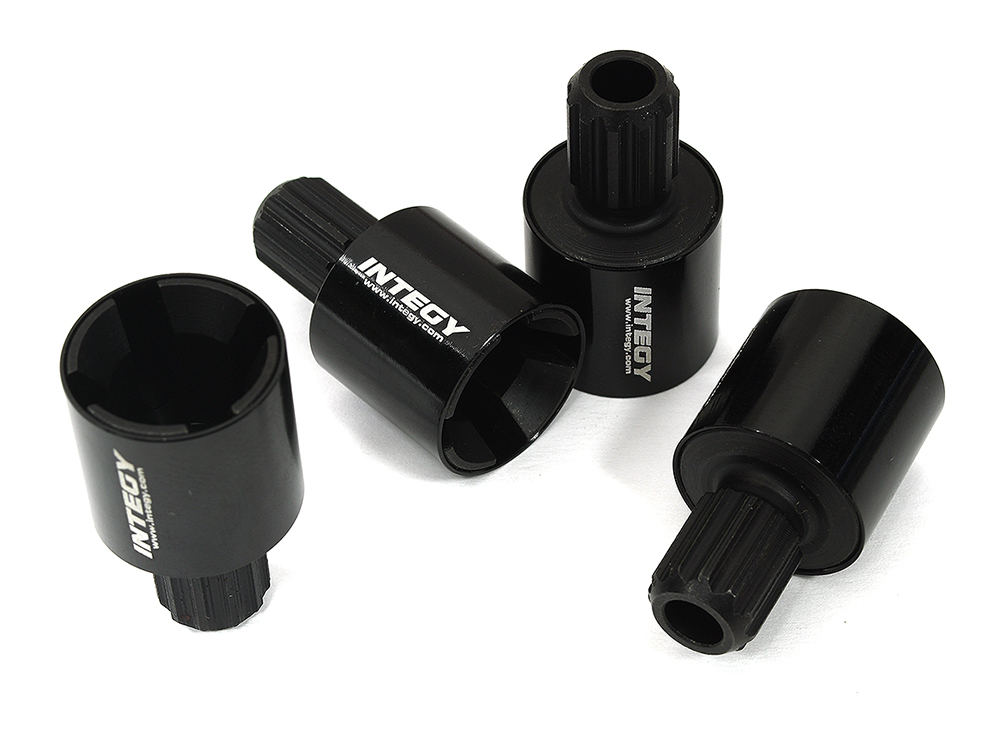 C33667BLACK Billet Machined Steel Drive Cups (4) for Traxxas XRT & X-Maxx 8S 7754X - Image 1