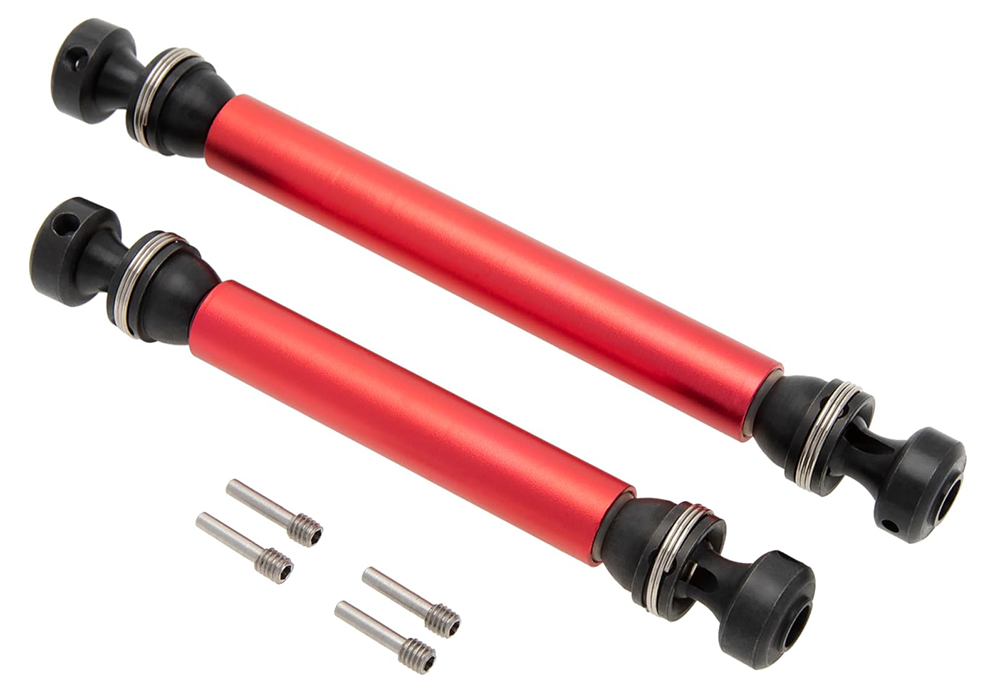 C33691RED Machined Center Drive Shafts for Axial 1/10 RBX10 Ryft 4WD Rock Bouncer - Image 1