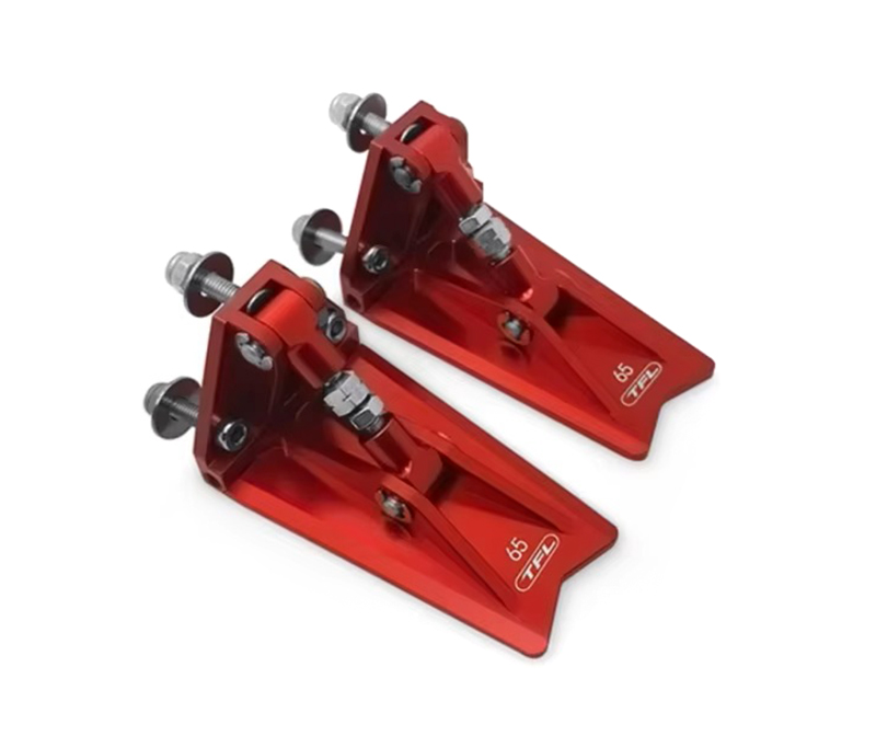 C33767RED Billet Aluminum Adjustable Trim Tab in Red, 68x40x35mm for Marine Use - Image 1