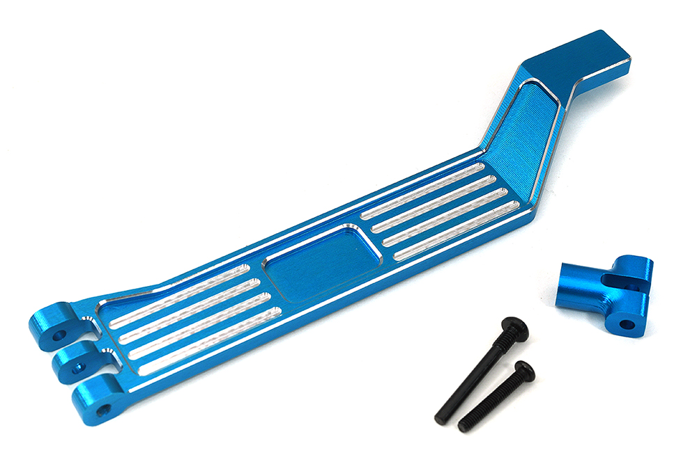 C33929BLUE 7075 Alloy Blue Battery Hold-Down Plate Compatible with Traxxas Mini Maxx 10726 - Image 1