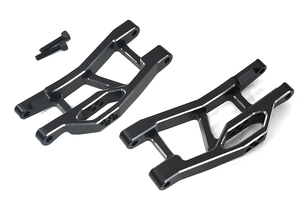 C33931BLACK 7075 Alloy Front Lower Arm Set in Black for Traxxas Mini Maxx Upgrade 10731 - Image 1
