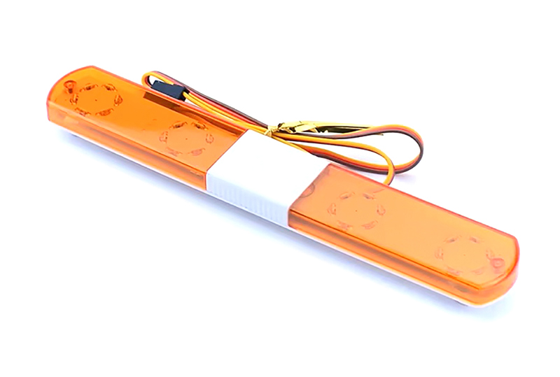C33977YELLOW Realistic Roof Top Flashing Light LED 145x22x8mm (9 Modes-Ch3 Control) - Image 1